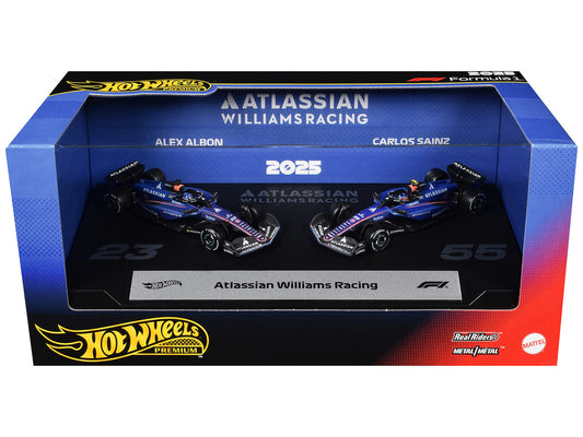 "Atlassian Williams Racing" Formula One F1 World Championship (2025) 2 Piece Set Diecast Model Cars by Hot Wheels by Hotwheels