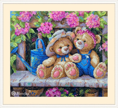 Garden Friends Counted Cross Stitch Kit by Merejka K-265