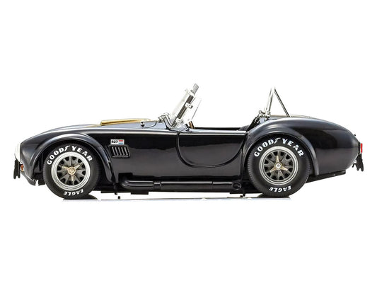 Shelby Cobra 427 S/C Black with Gold Stripes 1/18 Diecast Model Car by Kyosho by Kyosho