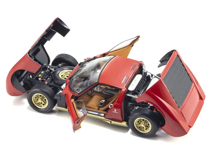 Lamborghini Miura P 400 Red with Gold Accents 1/18 Diecast Model Car by Kyosho by Kyosho
