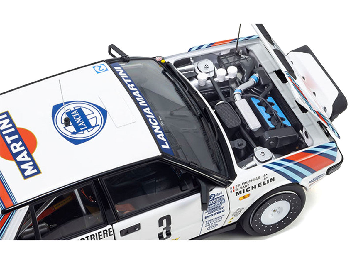 Lancia Delta HF 4WD #3 Juha Kankkunen - Juha Piironen "Martini Racing" Winner "Olympus Rally" (1987) 1/18 Diecast Model Car by Kyosho by Kyosho