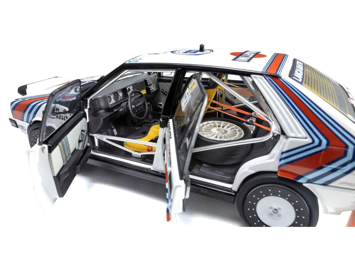 Lancia Delta HF 4WD #3 Bruno Saby - Jean-Francois Fauchille "Martini Racing" Winner "Rally Monte Carlo" (1988) 1/18 Diecast Model Car by Kyosho by Kyosho