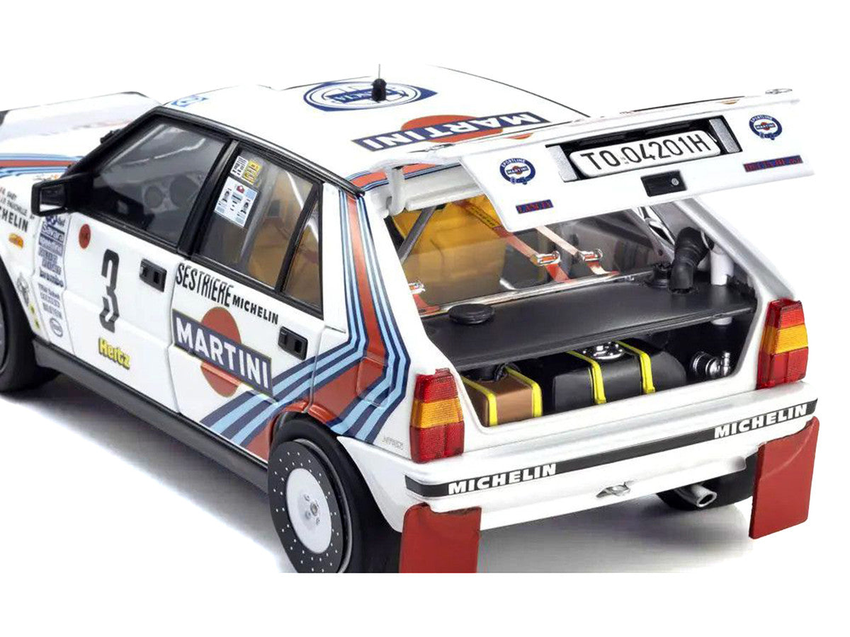 Lancia Delta HF 4WD #3 Bruno Saby - Jean-Francois Fauchille "Martini Racing" Winner "Rally Monte Carlo" (1988) 1/18 Diecast Model Car by Kyosho by Kyosho
