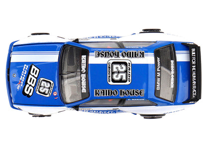 BMW M3 "Kaido Touring Champ V1" #25 Blue with White Stripes (Designed by Jun Imai) "Kaido House" Special 1/64 Diecast Model Car by Mini GT by Mini GT