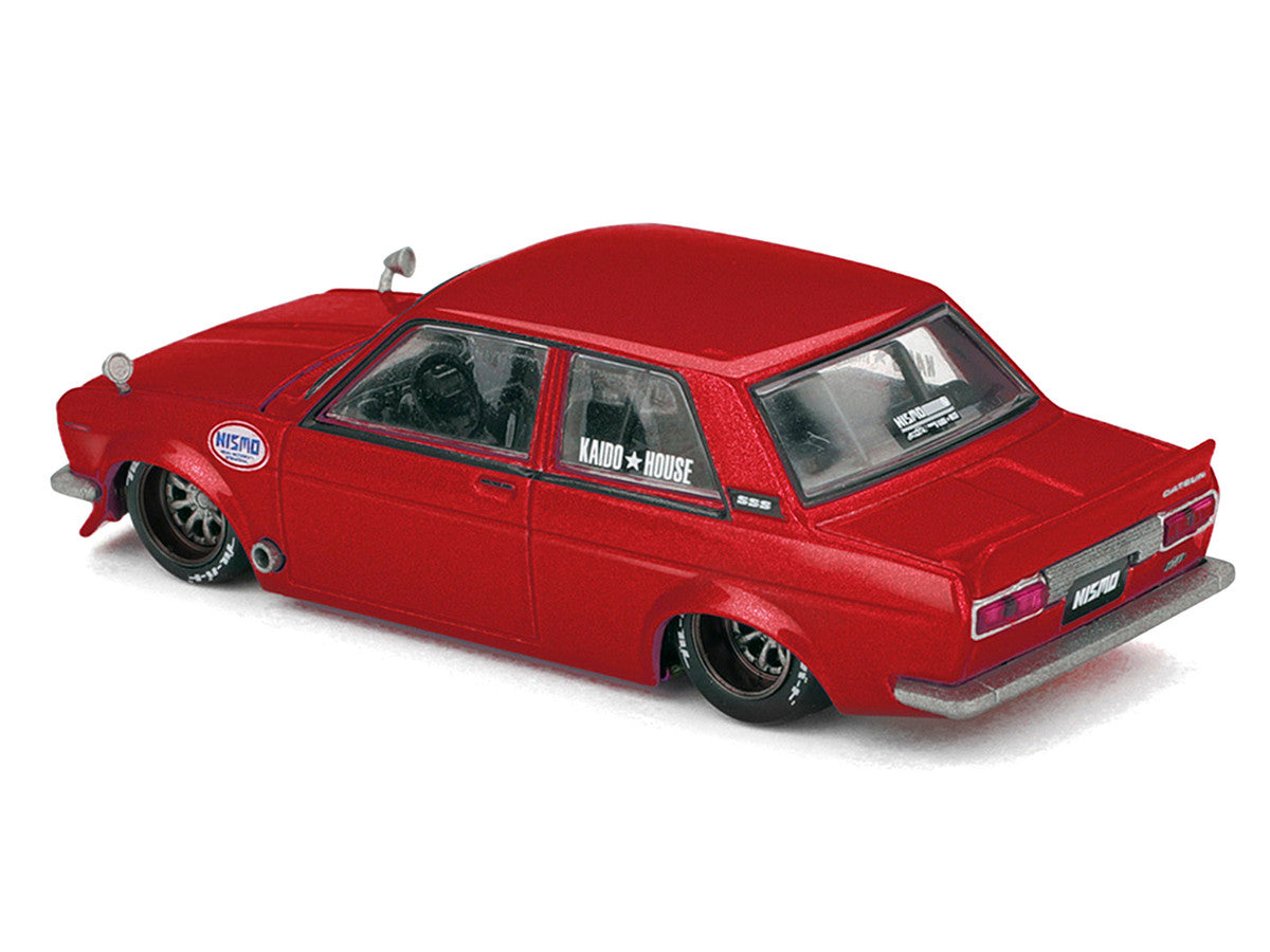 Datsun 510 Street "Nismo V3" Red Metallic (Designed by Jun Imai) "Kaido House" Special 1/64 Diecast Model Car by Mini GT by Mini GT