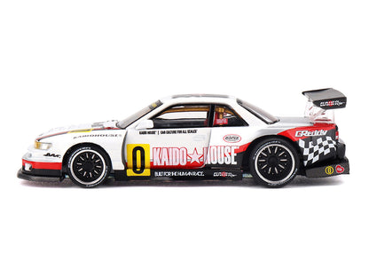 Nissan Silvia S13-R "Circuit Spec V1" RHD (Right Hand Drive) White with Graphics (Designed by Jun Imai) "Kaido House" Special 1/64 Diecast Model Car by Mini GT by Mini GT