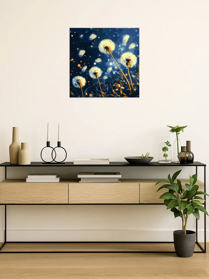 Flying Dandelions in the Evening Sky Painting by Numbers Kit by Ideyka KHO3314