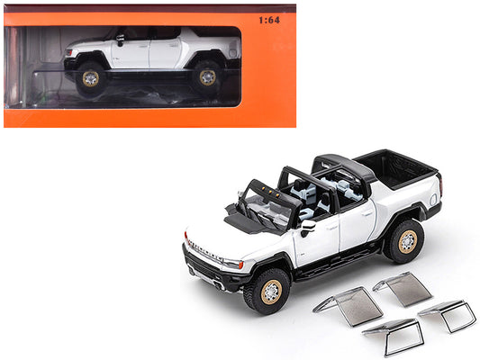 2022 GMC Hummer EV Pickup Truck White 1/64 Diecast Model Car by GCD by GCD