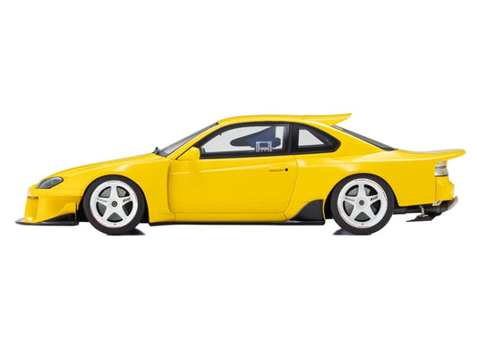 Nissan Silvia (S15) "Khyzyl Saleem" Yellow 1/18 Model Car by Kyosho by Kyosho