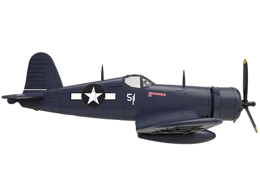 Vought F4U-1D Corsair Fighter Aircraft "Robert Wade VMF-323 Death Rattlers Yontan Airfield Okinawa" (1945) United States Marine Corps "Planes of World War II" Series 1/72 Diecast Model Airplane by Luppa by Luppa
