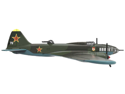 Ilyushin IL-4 Bomber Aircraft "Soviet Baltic Fleet Guards Regiment" (1942) "Planes of World War II" Series 1/144 Diecast Model Airplane by Luppa by Luppa