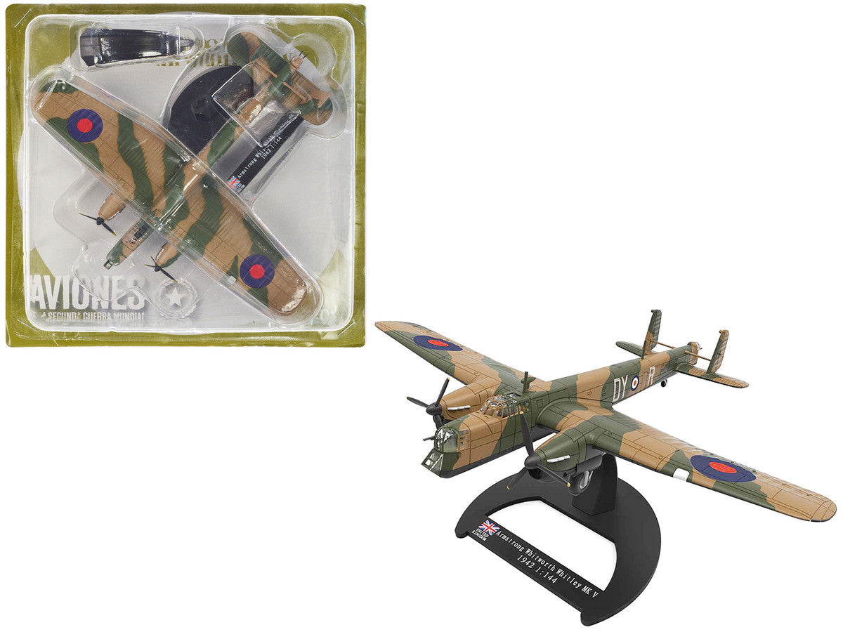 Armstrong Whitworth Whitley Mk.V Bomber Aircraft "No. 102 Squadron RAF Driffield" Royal Air Force (1940) "Planes of World War II" Series 1/144 Diecast Model Airplane by Luppa by Luppa