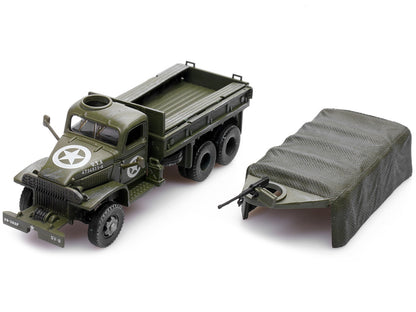 GMC CCKW 353 Truck With Mounted Gun Olive Drab "4734511-S" US Army World War II 1/72 Diecast Model by Legion by Legion