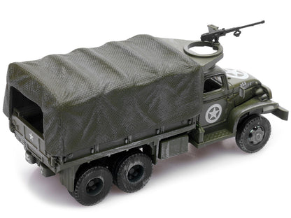 GMC CCKW 353 Truck With Mounted Gun Olive Drab "4734511-S" US Army World War II 1/72 Diecast Model by Legion by Legion