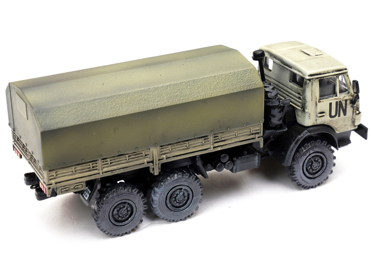 Kamaz 4310 Transport Truck Beige (Weathered) "United Nations" 1/72 Diecast Model by Legion by Legion