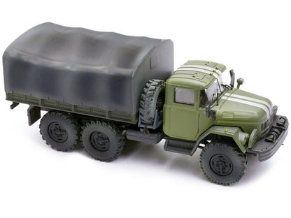 ZIL 131 Cargo Truck Green with White Stripes "Ukrainian Ground Forces" 1/72 Diecast Model by Legion by Legion