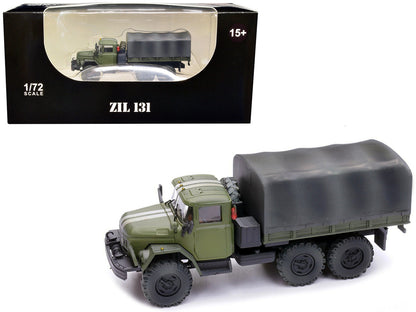 ZIL 131 Cargo Truck Green with White Stripes "Ukrainian Ground Forces" 1/72 Diecast Model by Legion by Legion