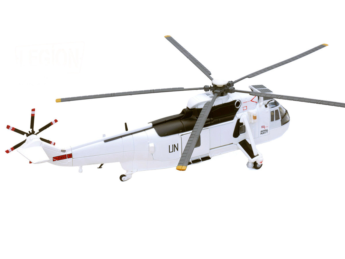 Westland Sea King HC.4 Helicopter "White Livery 845 Naval Air Squadron United Nations Protection Force Bosnia/Croatia" (1995) British Royal Navy 1/72 Diecast Model by Legion by Legion