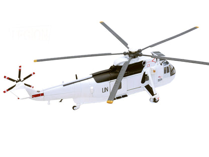 Westland Sea King HC.4 Helicopter "White Livery 845 Naval Air Squadron United Nations Protection Force Bosnia/Croatia" (1995) British Royal Navy 1/72 Diecast Model by Legion by Legion