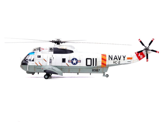 Sikorsky SH-3G Sea King Helicopter "148987/AB 011 Helicopter Combat Support Squadron 2 Fleet Angels USS John F Kennedy (CVA-67)" (1970s) United States Navy 1/72 Diecast Model by Legion by Bless Wing