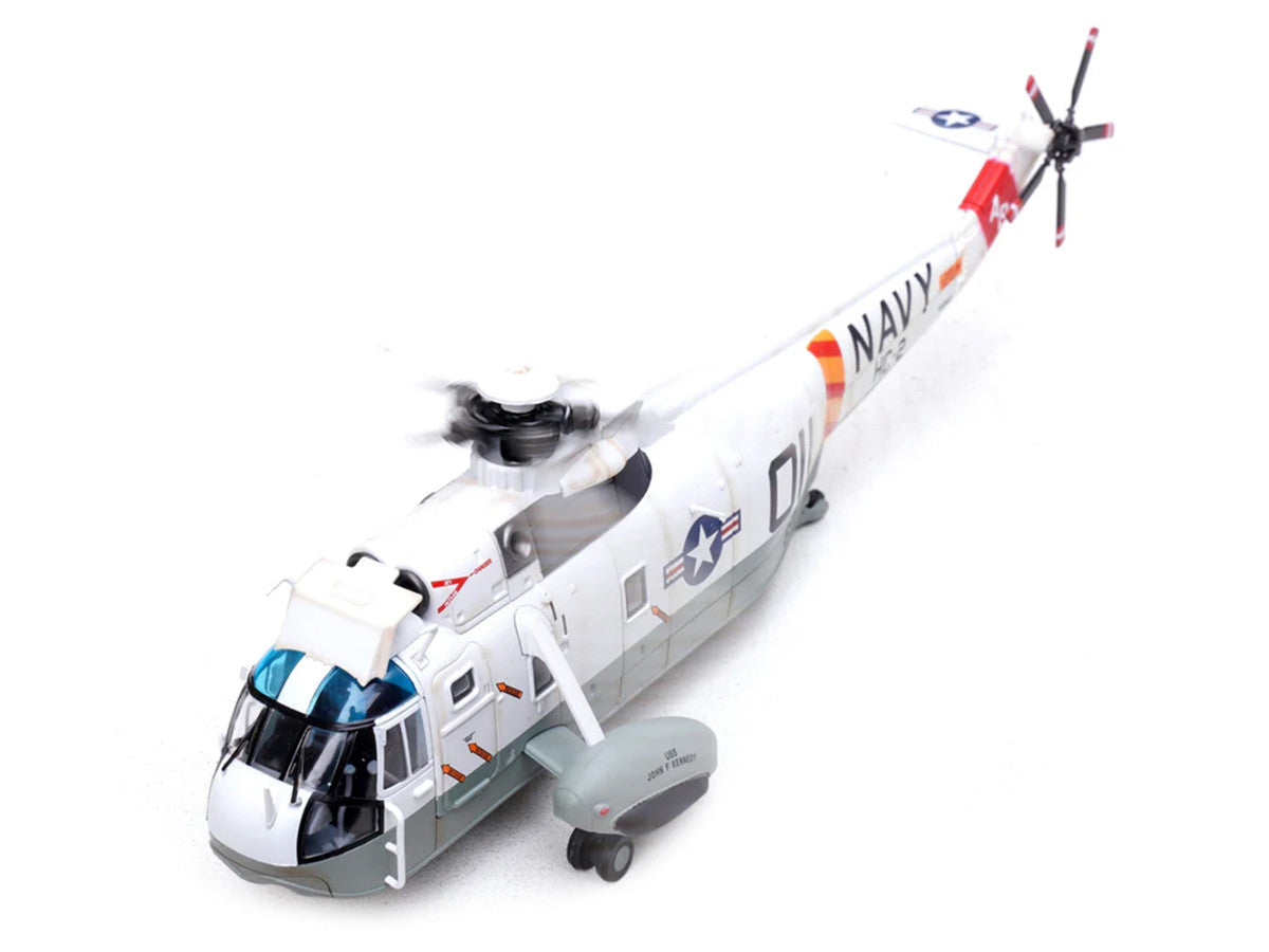 Sikorsky SH-3G Sea King Helicopter "148987/AB 011 Helicopter Combat Support Squadron 2 Fleet Angels USS John F Kennedy (CVA-67)" (1970s) United States Navy 1/72 Diecast Model by Legion by Bless Wing