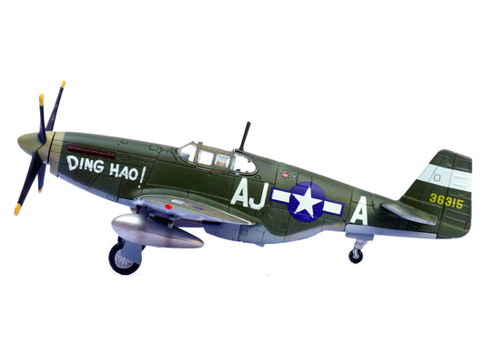North American P-51B Mustang Aircraft "Ding Hao! 356th Fighter Squadron 354th Fighter Group" (1944) United States Army Air Forces 1/72 Diecast Model Airplane by Legion by Legion