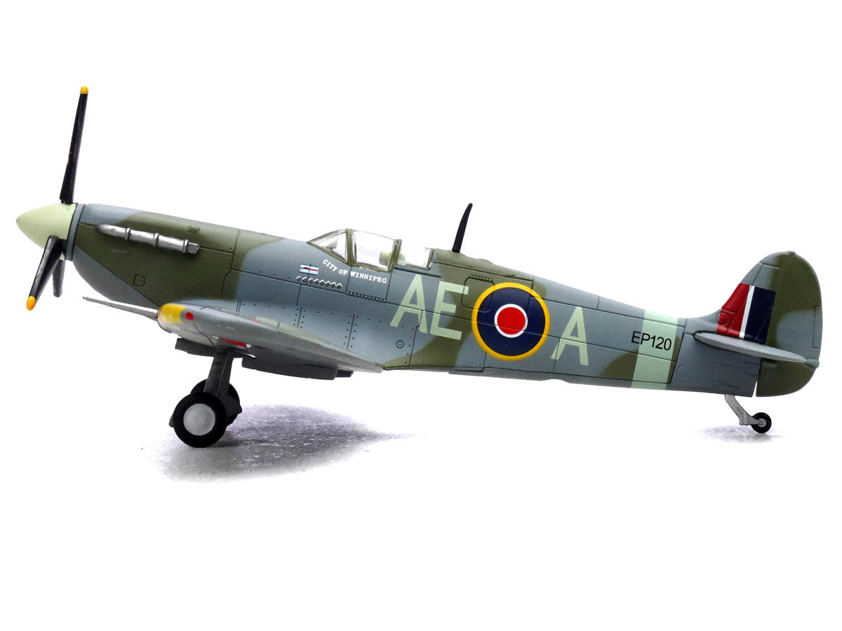 Supermarine Spitfire Mk Vb Fighter Aircraft "EP120 Flight Lieutenant James 'Jeff' Northcott No. 402 City of Winnipeg Squadron" (1943-1944) Royal Canadian Air Force 1/72 Diecast Model by Legion by Legion