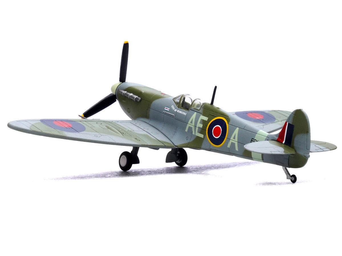 Supermarine Spitfire Mk Vb Fighter Aircraft "EP120 Flight Lieutenant James 'Jeff' Northcott No. 402 City of Winnipeg Squadron" (1943-1944) Royal Canadian Air Force 1/72 Diecast Model by Legion by Legion