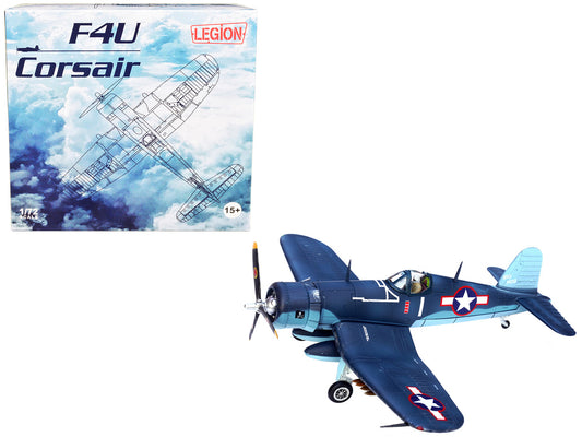 Vought F4U-1A Corsair Fighter Plane "Big Hog" VF-17 "Jolly Rogers" Captain Tommy Blackburn US Navy (1943) 1/72 Diecast Airplane Model by Legion by Legion