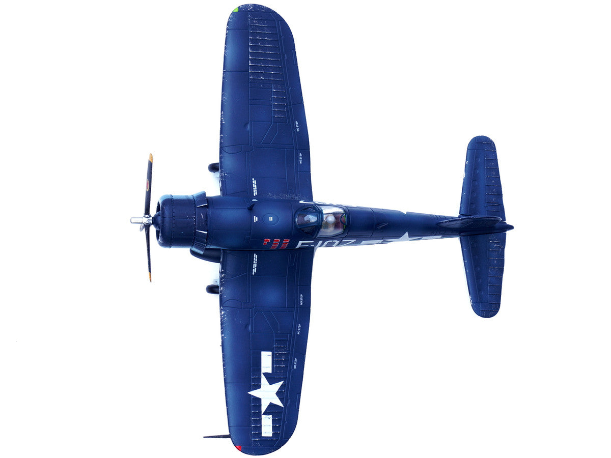 Vought F4U-1D Corsair Fighter Plane "1st Lt. Phillip DeLong Marine Fighter Squadron (VMF-224)" (1945) 1/72 Diecast Airplane Model by Legion by Legion