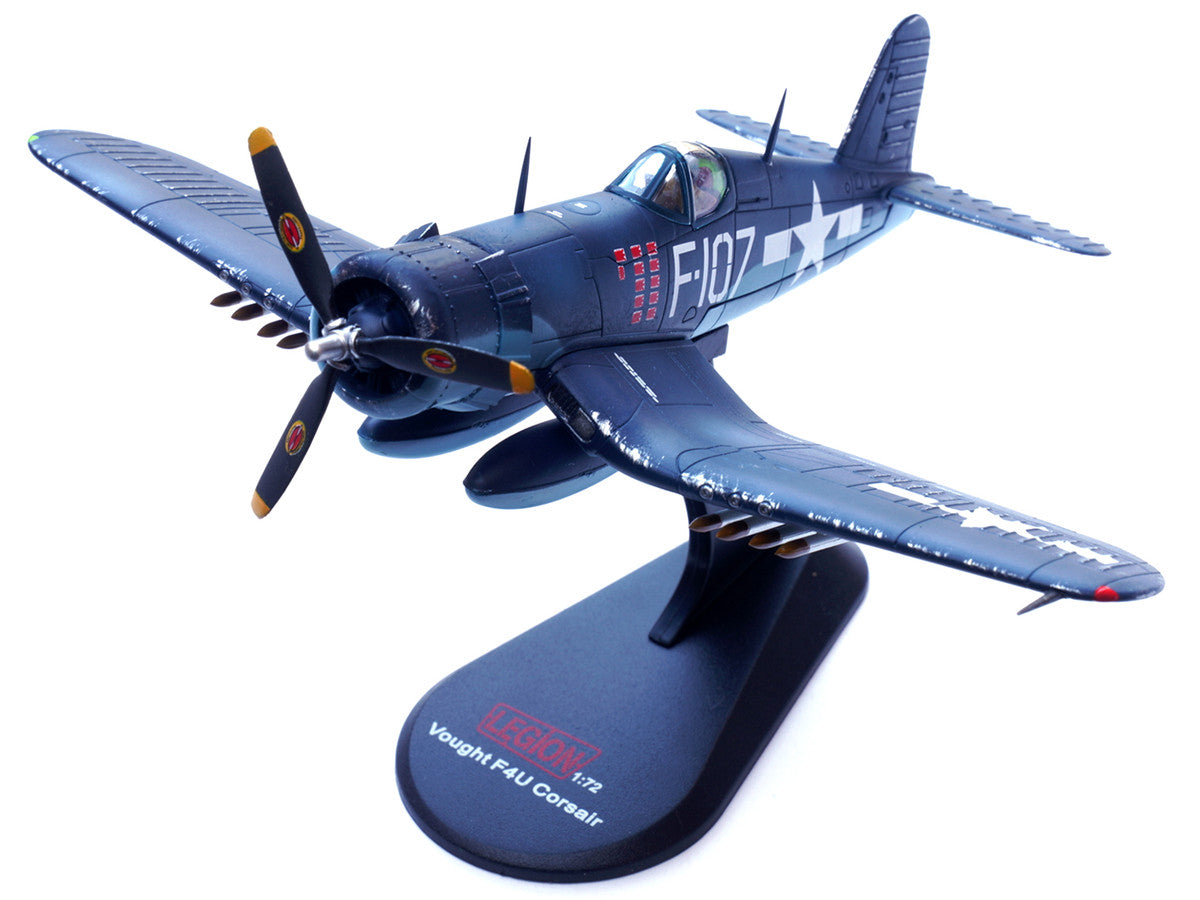 Vought F4U-1D Corsair Fighter Plane "1st Lt. Phillip DeLong Marine Fighter Squadron (VMF-224)" (1945) 1/72 Diecast Airplane Model by Legion by Legion
