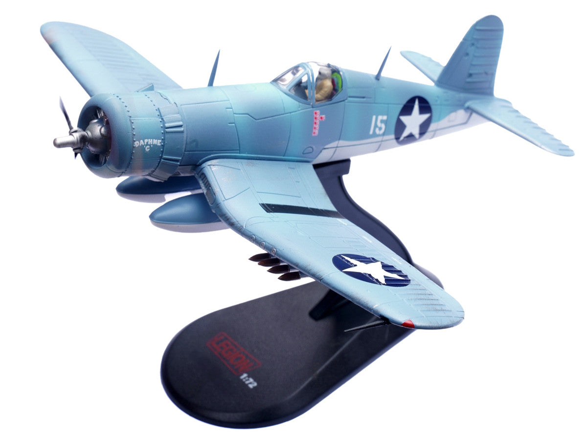 Vought F4U-1 Corsair Fighter Plane "Daphne 'C' 2nd Lt. James N. Cupp VMF-213 Hell Hawks Guadalcanal" (1943) United States Marines 1/72 Diecast Model Airplane by Legion by Legion