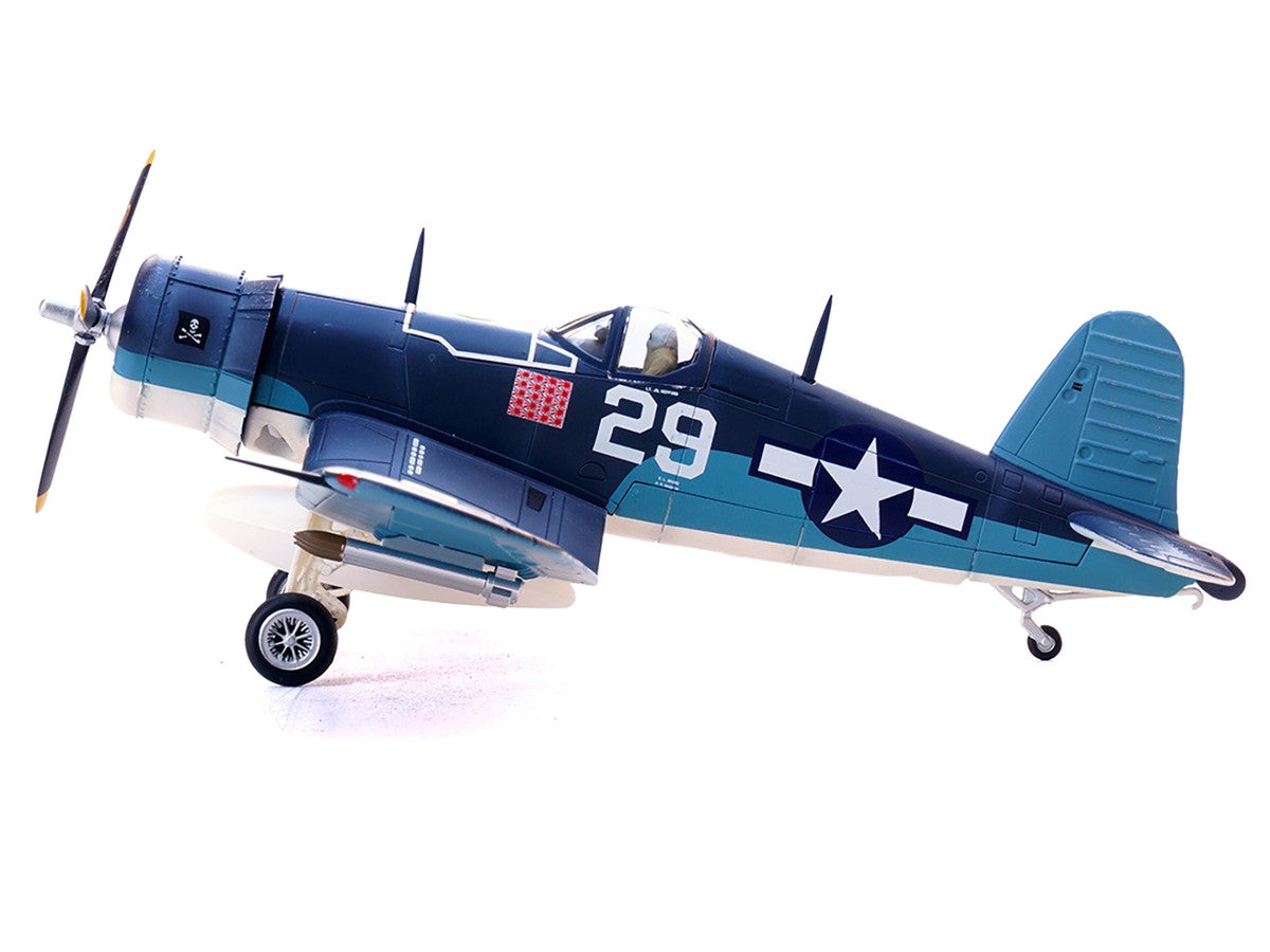 Vought F4U-1A Corsair Fighter Aircraft "Ace Ira Kepford VF-17 Jolly Rogers Bougainville Solomon Islands" (1944) United States Navy 1/72 Diecast Model by Legion by Legion
