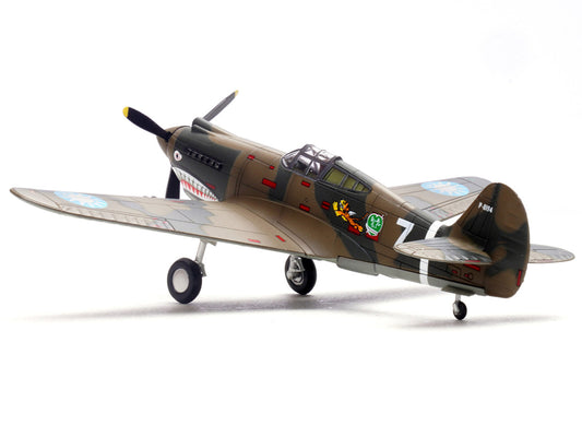 Curtiss P-40B/C Warhawk Fighter Aircraft "White 7 1st Squadron Flying Tigers Chinese Air Force" (1942) 1st American Volunteer Group 1/72 Diecast Model Airplane by Legion by Legion