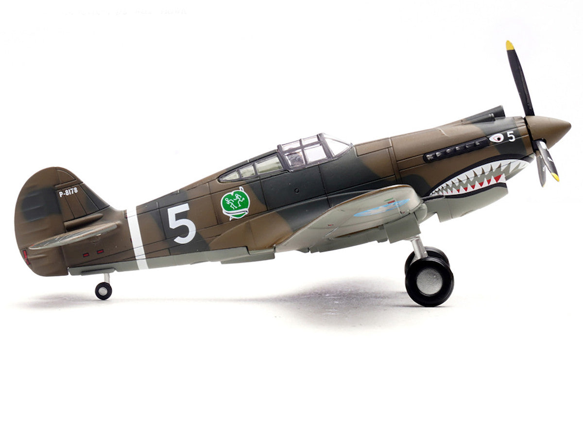 Curtiss P-40B/C Warhawk Fighter Aircraft "White 5 Charles Bond 1st Squadron Flying Tigers Chinese Air Force" (1942) 1st American Volunteer Group 1/72 Diecast Model Airplane by Legion by Legion