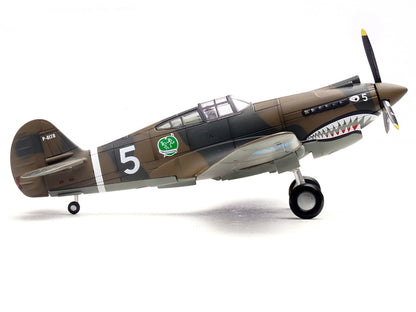 Curtiss P-40B/C Warhawk Fighter Aircraft "White 5 Charles Bond 1st Squadron Flying Tigers Chinese Air Force" (1942) 1st American Volunteer Group 1/72 Diecast Model Airplane by Legion by Legion