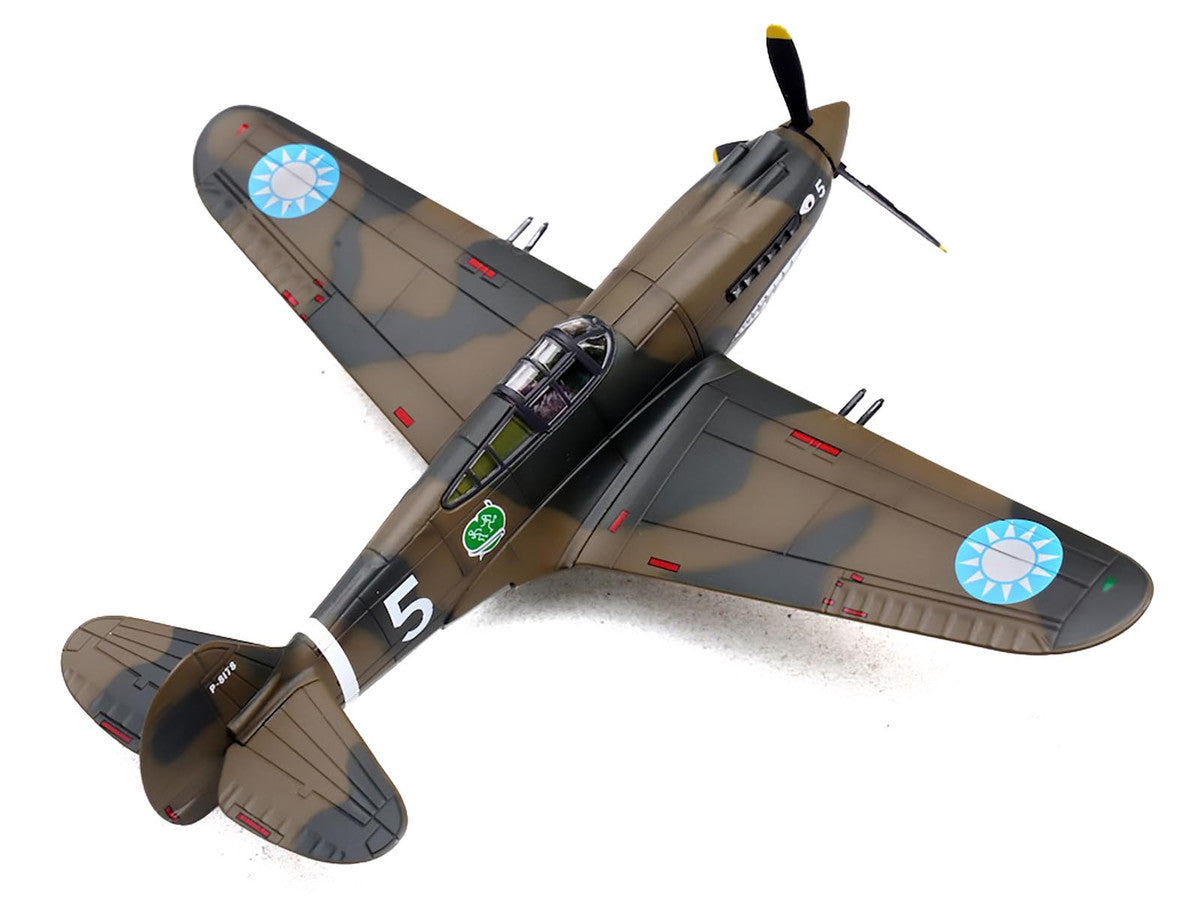 Curtiss P-40B/C Warhawk Fighter Aircraft "White 5 Charles Bond 1st Squadron Flying Tigers Chinese Air Force" (1942) 1st American Volunteer Group 1/72 Diecast Model Airplane by Legion by Legion