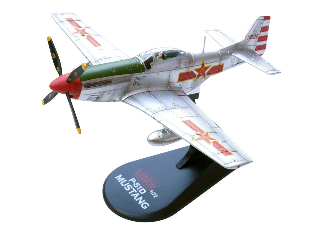 North American P-51K Mustang Aircraft "Captured from Chinese Nationalist Forces Chinese People's Revolution Military Museum" (1949) People's Liberation Army Air Force 1/72 Diecast Model Airplane by Legion by Legion