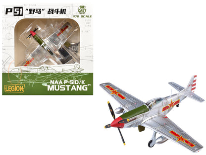 North American P-51K Mustang Aircraft "Captured from Chinese Nationalist Forces Chinese People's Revolution Military Museum" (1949) People's Liberation Army Air Force 1/72 Diecast Model Airplane by Legion by Legion