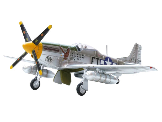 North American P-51D Mustang Aircraft "Feeble Eagle 18.5-victory Ace Glenn Eagleston 353rd Fighter Squadron 354th Fighter Group Ninth Air Force" (1945) United States Army Air Forces 1/72 Diecast Model Airplane by Legion by Legion
