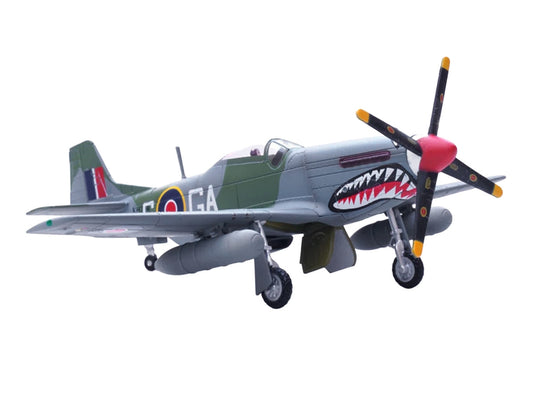 North American Mustang Mk.IV Aircraft "KH774 F/L Ellis Blanchford No. 112 'Shark' Squadron 239 Wing Italy" (1945) Royal Air Force 1/72 Diecast Model Airplane by Legion by Legion