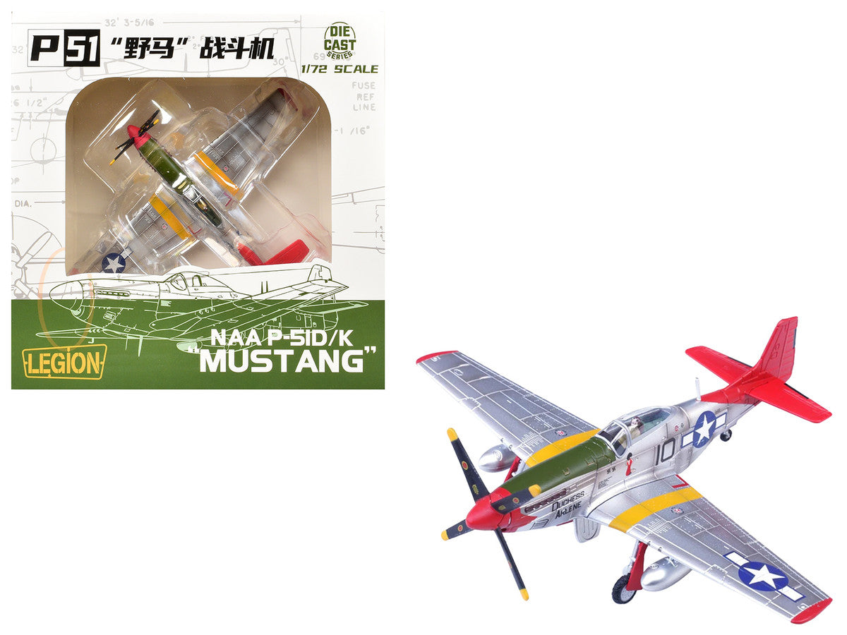 North American P-51D Mustang Aircraft "Duchess Arlene Robert Williams 100th Fighter Squadron 332nd Fighter Group Tuskegee Airmen Fifteenth Air Force Italy" (1944) United States Army Air Forces 1/72 Diecast Model Airplane by Legion by Legion