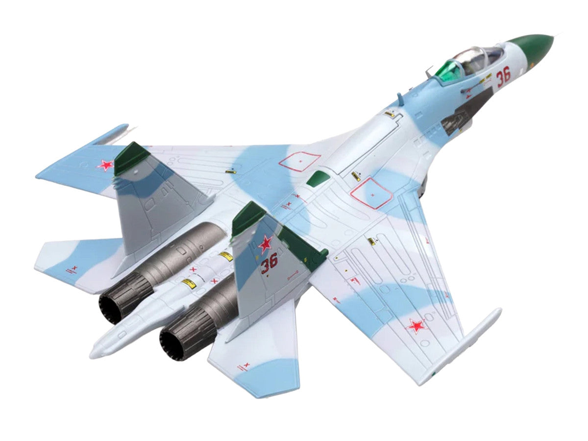 Sukhoi Su-27 Flanker-B Aircraft "Red 36 941st Fighter Aviation Regiment" (1987) Soviet Air Force 1/100 Diecast Model Airplane by Legion by Legion
