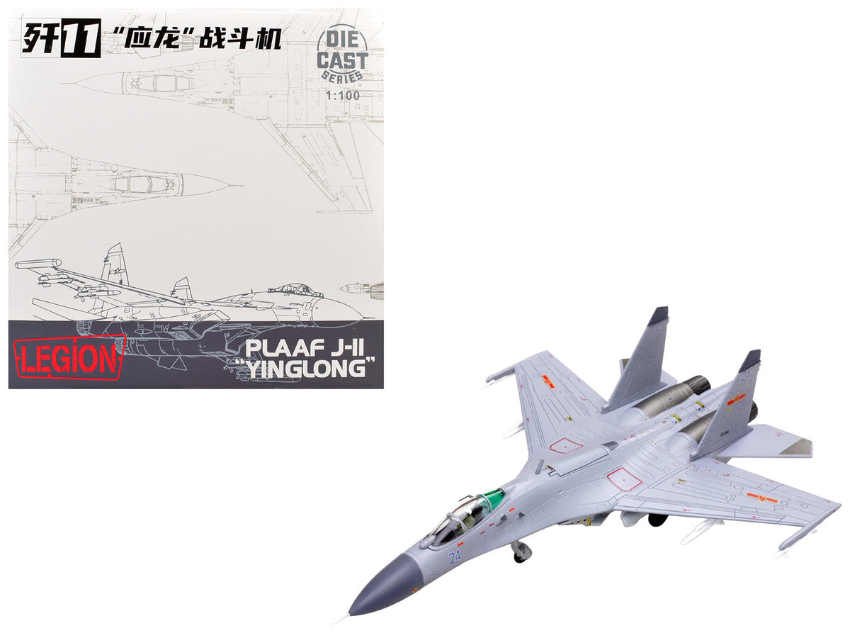 Shenyang J-11BH Yinglong Aircraft "Blue 24" (2014) People’s Liberation Army Navy Air Force 1/100 Diecast Model Airplane by Legion by Legion