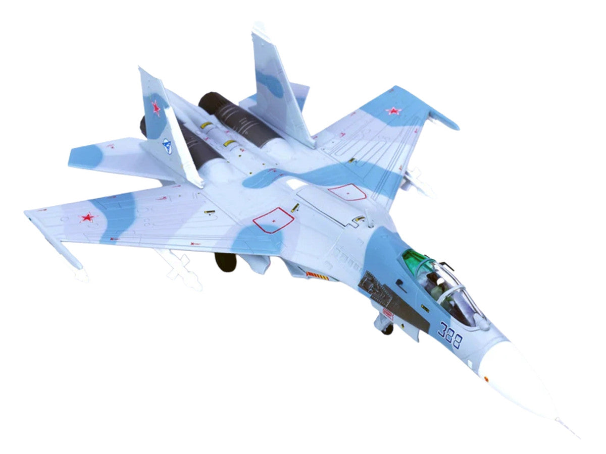 Sukhoi Su-27 Flanker-B Aircraft "Blue 388 Paris Air Show" (1989) Soviet Air Force 1/100 Diecast Model Airplane by Legion by Legion