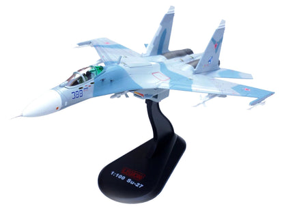 Sukhoi Su-27 Flanker-B Aircraft "Blue 388 Paris Air Show" (1989) Soviet Air Force 1/100 Diecast Model Airplane by Legion by Legion