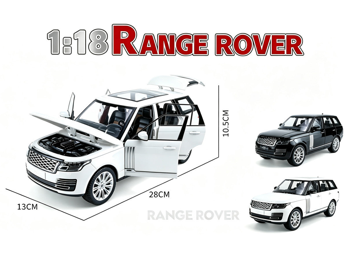 Land Rover Range Rover 50th Anniversary White Metallic with Sunroof 1/18 Diecast Model Car by Heimanba by Heimanba