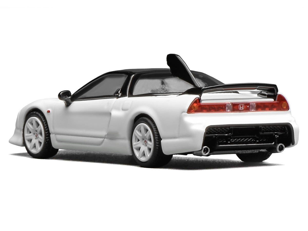 Honda NSX-R GT RHD (Right Hand Drive) Championship White with Black Top "Intern 64" Series 1/64 Diecast Model Car by MotorHelix by Motorhelix