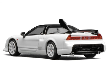 Honda NSX-R GT RHD (Right Hand Drive) Championship White with Black Top "Intern 64" Series 1/64 Diecast Model Car by MotorHelix by Motorhelix