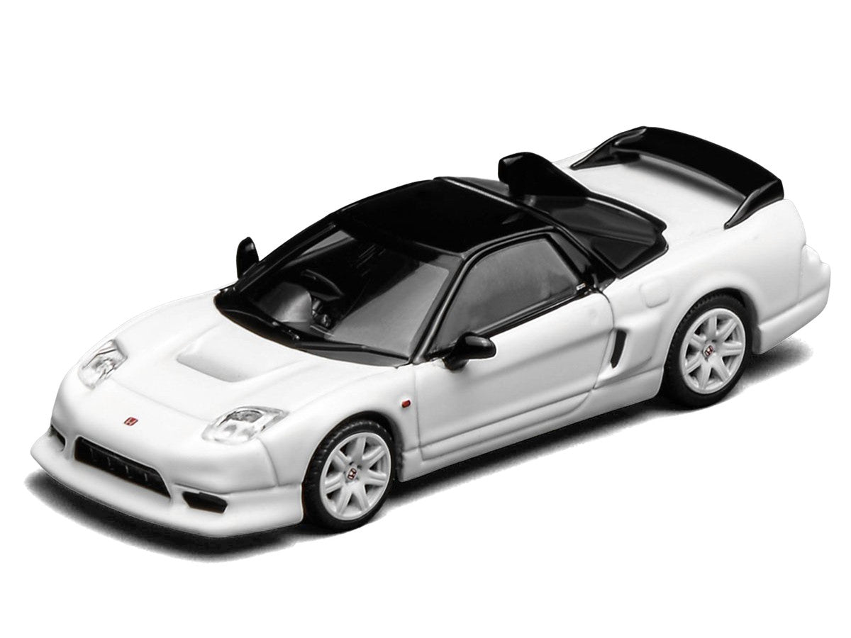 Honda NSX-R GT RHD (Right Hand Drive) Championship White with Black Top "Intern 64" Series 1/64 Diecast Model Car by MotorHelix by Motorhelix